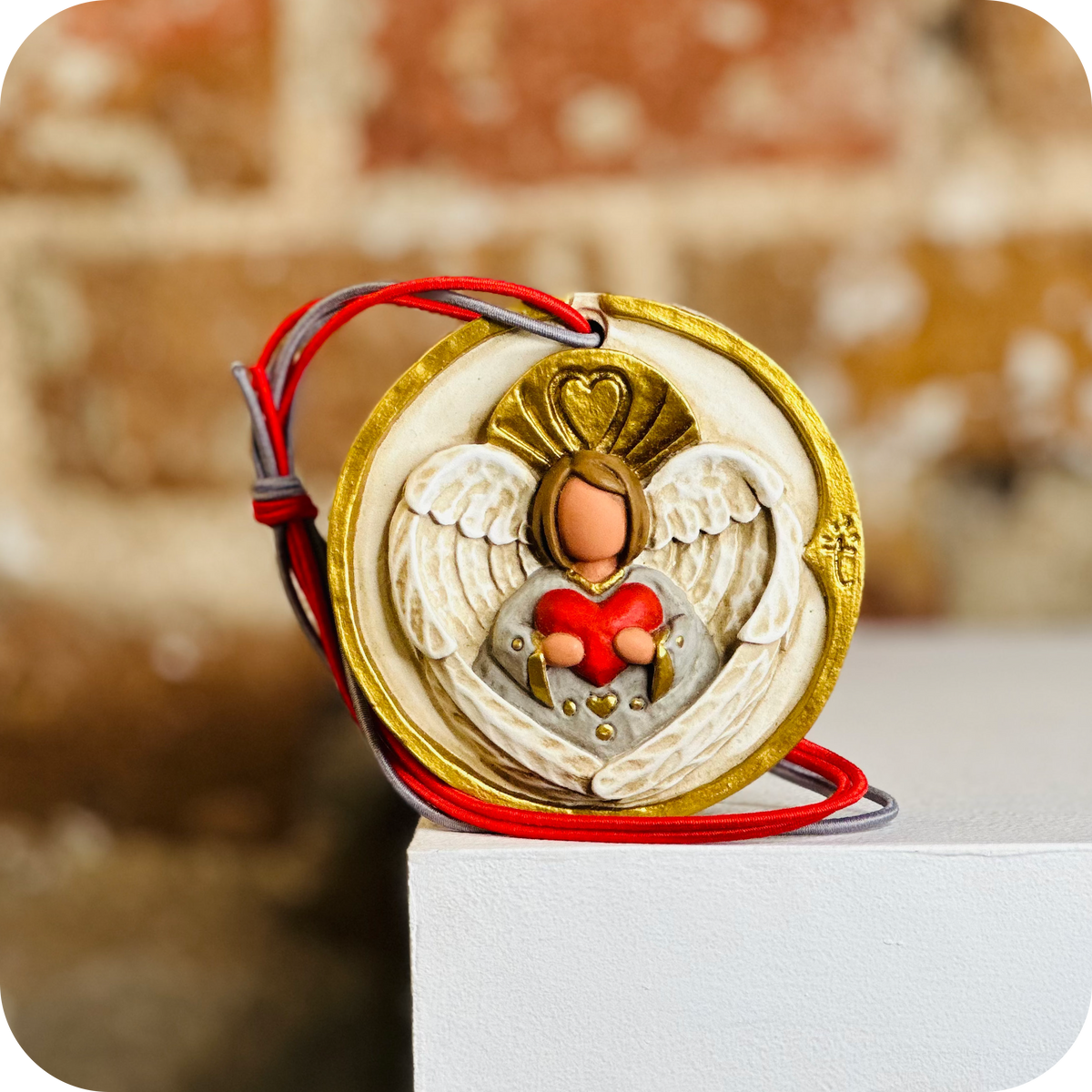 Ángel del Amor Corazón Rojo